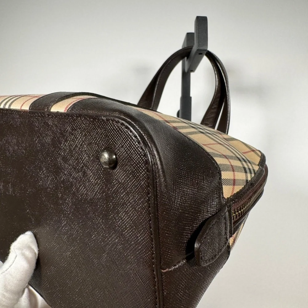 Burberry Vintage Nova Check Satchel